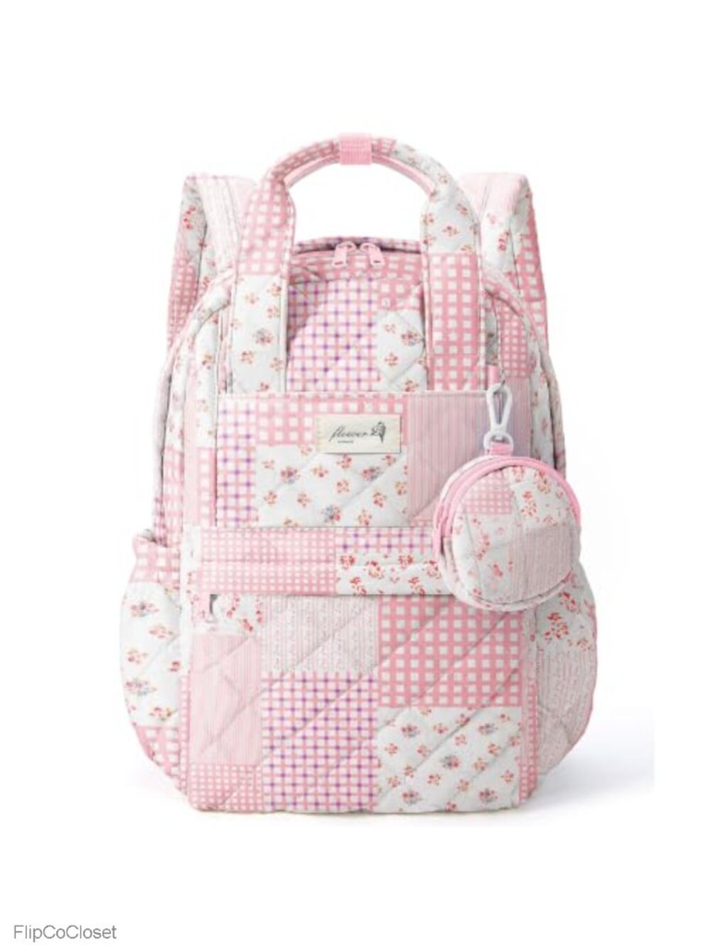 Quilted Cotton Backpack Purse for Women, Cute Fashion Backpack with Pockets,